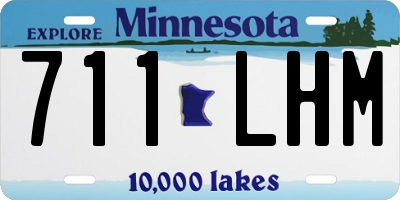 MN license plate 711LHM