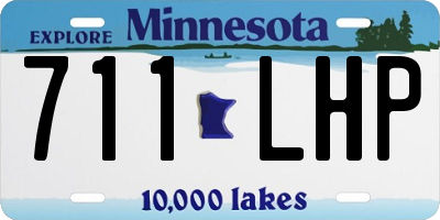 MN license plate 711LHP