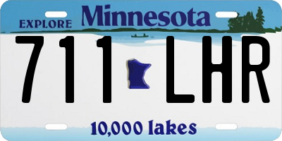 MN license plate 711LHR