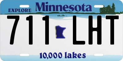 MN license plate 711LHT