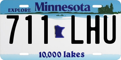 MN license plate 711LHU
