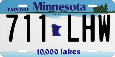 MN license plate 711LHW