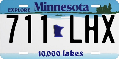 MN license plate 711LHX