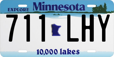 MN license plate 711LHY