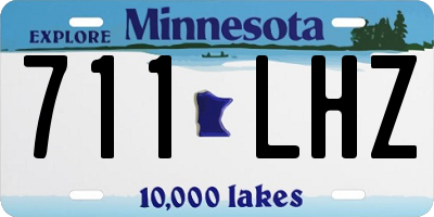 MN license plate 711LHZ