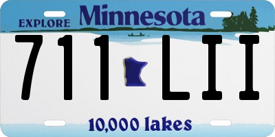 MN license plate 711LII