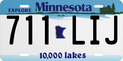 MN license plate 711LIJ