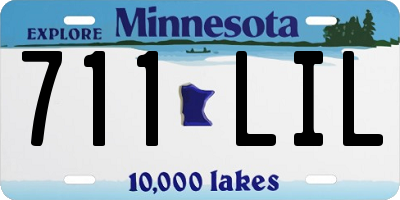 MN license plate 711LIL