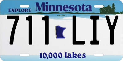 MN license plate 711LIY