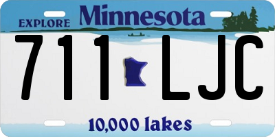 MN license plate 711LJC