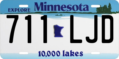MN license plate 711LJD