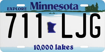 MN license plate 711LJG