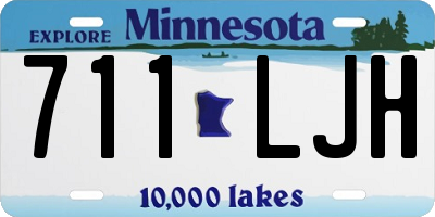 MN license plate 711LJH