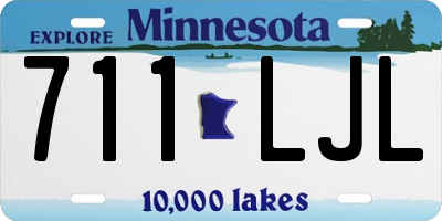 MN license plate 711LJL