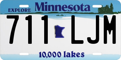 MN license plate 711LJM