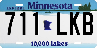 MN license plate 711LKB