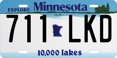 MN license plate 711LKD