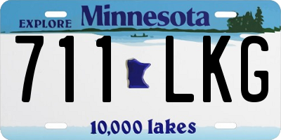 MN license plate 711LKG