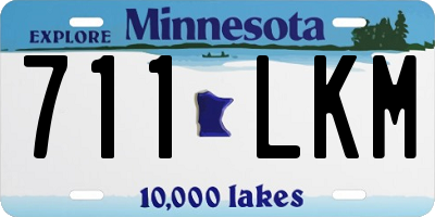 MN license plate 711LKM