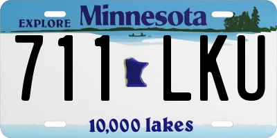 MN license plate 711LKU