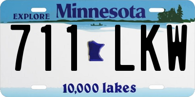 MN license plate 711LKW