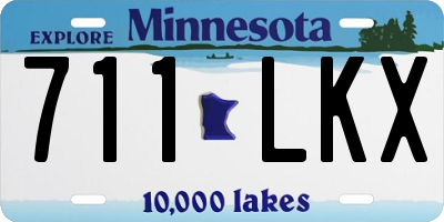 MN license plate 711LKX