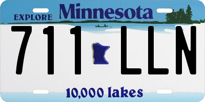 MN license plate 711LLN