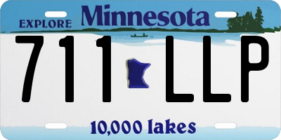 MN license plate 711LLP