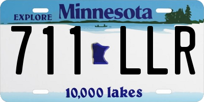 MN license plate 711LLR