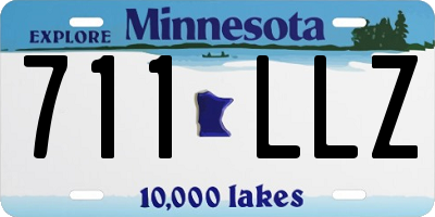 MN license plate 711LLZ