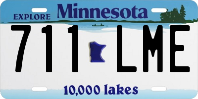 MN license plate 711LME