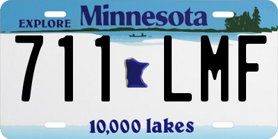 MN license plate 711LMF