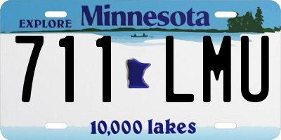 MN license plate 711LMU