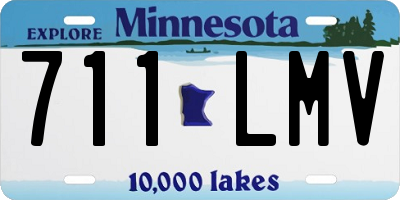 MN license plate 711LMV