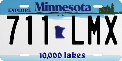 MN license plate 711LMX