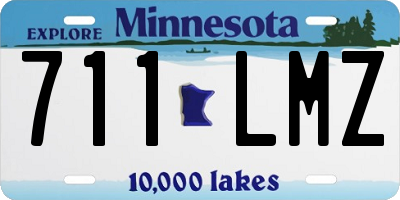 MN license plate 711LMZ