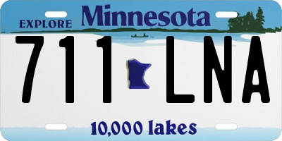 MN license plate 711LNA