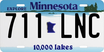 MN license plate 711LNC