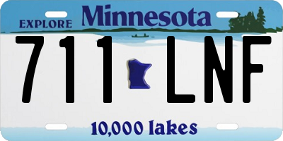 MN license plate 711LNF