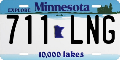 MN license plate 711LNG