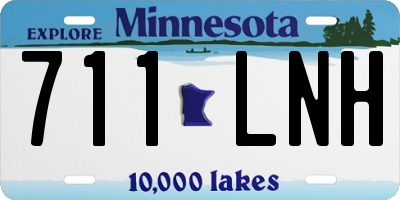 MN license plate 711LNH