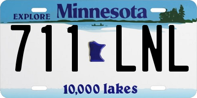 MN license plate 711LNL