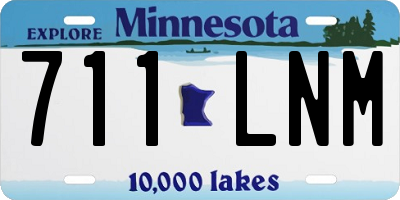 MN license plate 711LNM