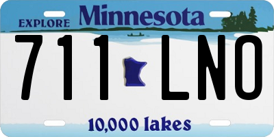 MN license plate 711LNO