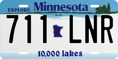 MN license plate 711LNR