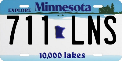 MN license plate 711LNS