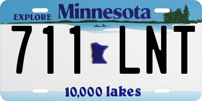 MN license plate 711LNT