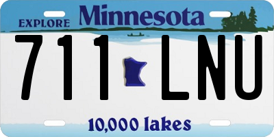 MN license plate 711LNU