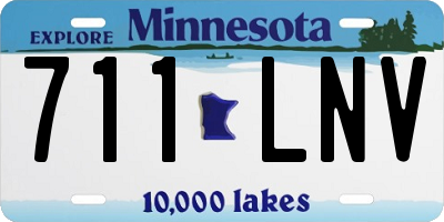 MN license plate 711LNV