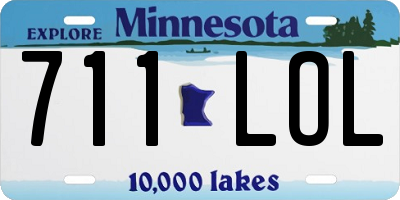 MN license plate 711LOL